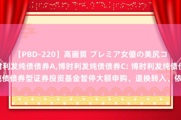 【PBD-220】高画質 プレミア女優の美尻コレクション8時間 博时利发纯债债券A，博时利发纯债债券C: 博时利发纯债债券型证券投资基金暂停大额申购、退换转入、依期定额投资业务的公告