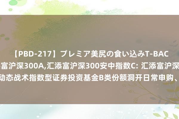 【PBD-217】プレミア美尻の食い込みT-BACK！8時間BEST 汇添富沪深300A，汇添富沪深300安中指数C: 汇添富沪深300安中动态战术指数型证券投资基金B类份额洞开日常申购、赎回、退换和如期定额投资业务公告