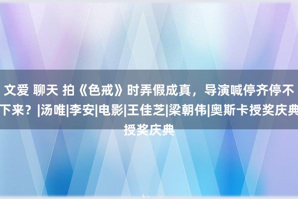 文爱 聊天 拍《色戒》时弄假成真，导演喊停齐停不下来？|汤唯|李安|电影|王佳芝|梁朝伟|奥斯卡授奖庆典