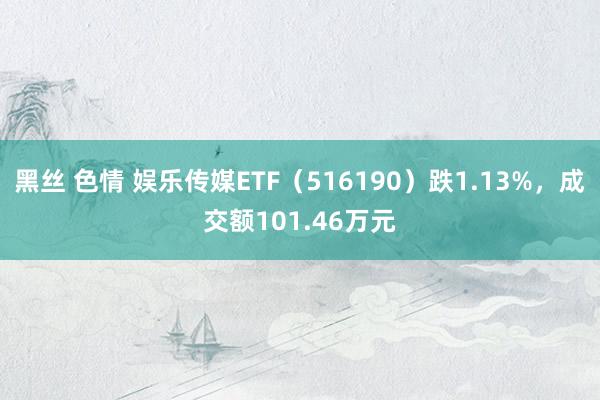 黑丝 色情 娱乐传媒ETF（516190）跌1.13%，成交额101.46万元