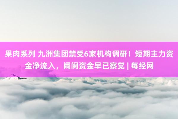 果肉系列 九洲集团禁受6家机构调研！短期主力资金净流入，阛阓资金早已察觉 | 每经网